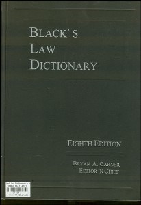 تصویر  Black law Dictionary (فرهنگ حقوقي سياه)