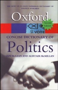 تصویر  فرهنگ علوم سياسي آكسفورد انگليسي (The Oxford Dictionary Of Politics)